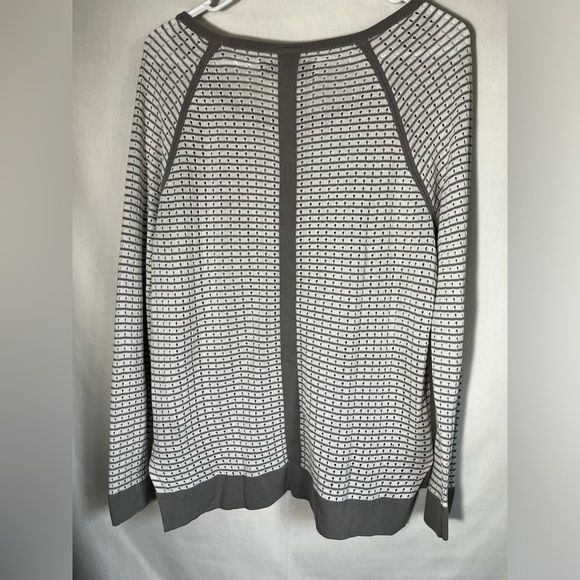Rag & Bone Grey Striped Thin Open Knit Sweater Size S - Picture 5 of 6